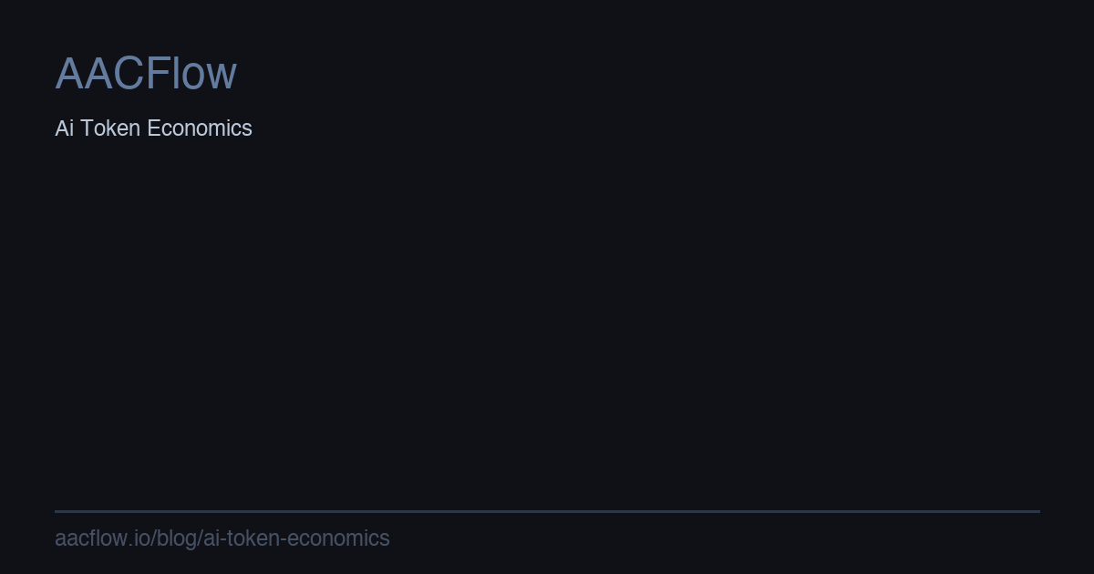 AI Token Economics: The Blueprint for Profitable AI Agent Infrastructure