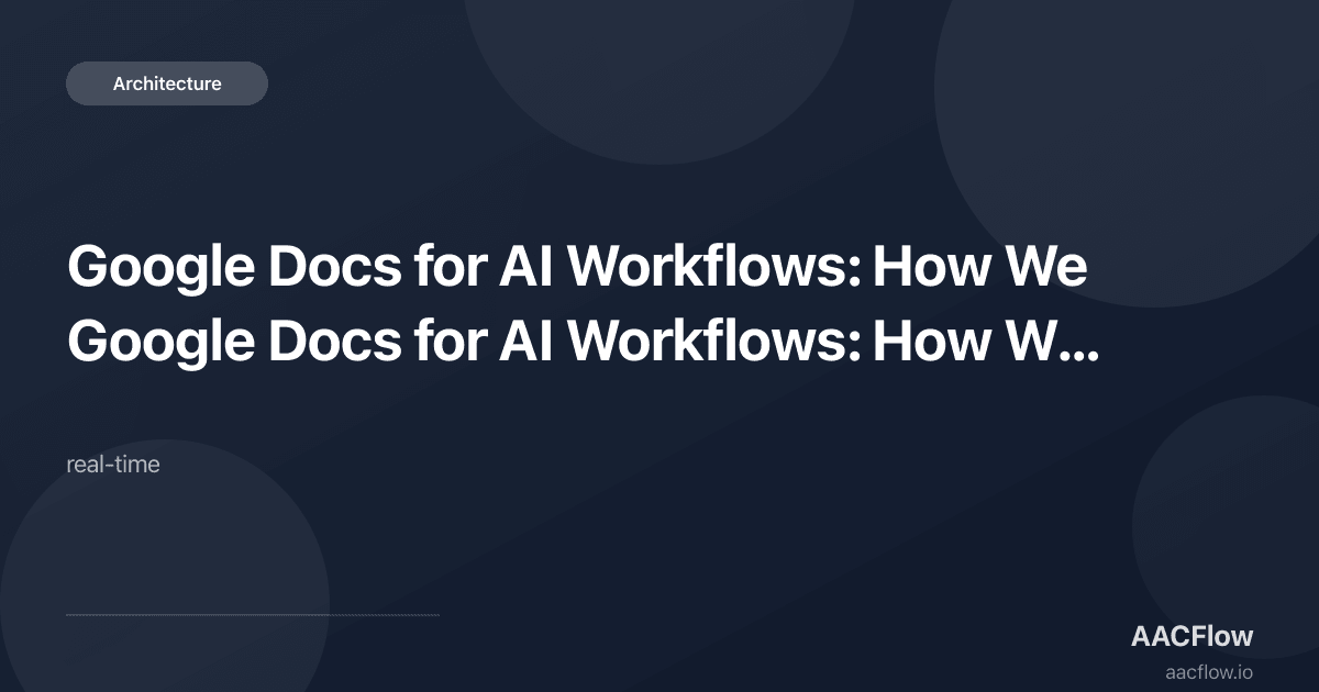Google Docs for AI Workflows: How We Built Real-Time Multiplayer Collaboration