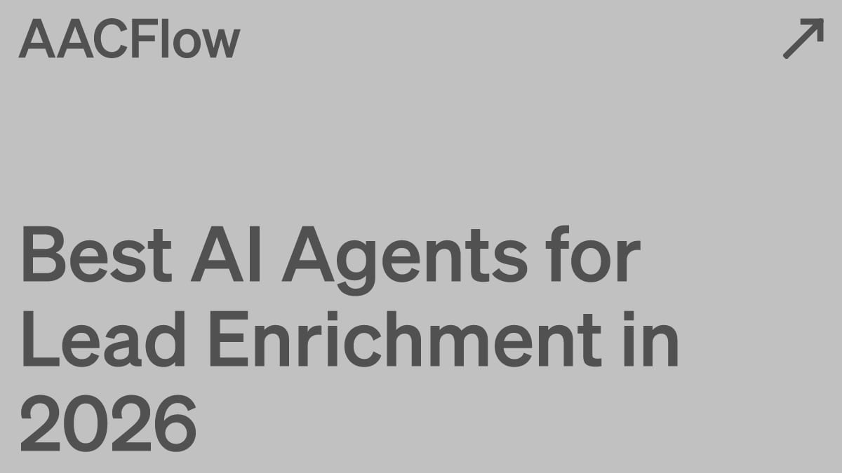 Best AI Agents for Lead Enrichment in 2026
